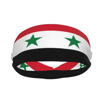 Športové Sweatband Priedušná Hlavový Most Potu Vlasy Hlavu Kapely Vlajka Sýrie Jogy Hlavový Most
