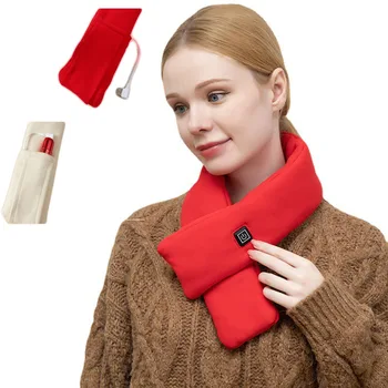 žena nastaviteľné vonku Pad USB Elektrické kúrenie šatku udržať v teple vonkajšie vykurovanie šatky na vianočný darček